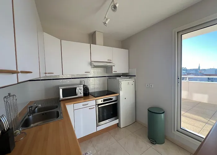 アパート 6 Pers Avec Terrasse 80 M², Hyper Centre, A 50m, 296 Bd De La Plage, - Fr-1-474-148 アルカション